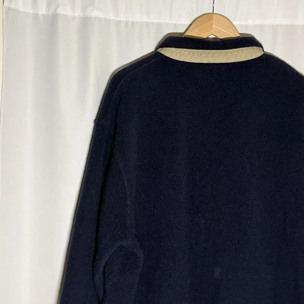 Vintage Polo Ralph Lauren Full Zip Fleece Jacket Men’s Size XXL Navy
